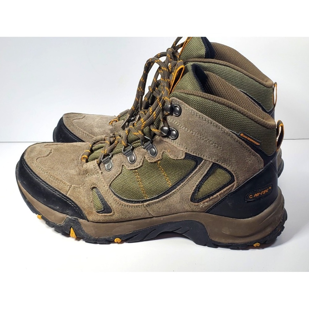 HI-TEC Hiking Boots Men's Size 10 M Lace Up Suede and Mesh